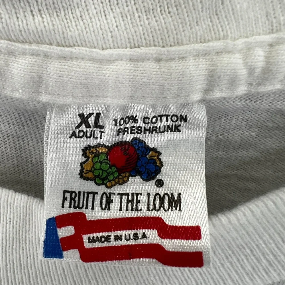 Vtg 90s Fruit of the Loom Its All About‎ Me Thanks to You Print Adult XL